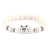 Cat Bead Bracelet - Beige | The Cat Paradise