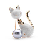 Cat Brooch <br> Sitting cat - The Cat Paradise