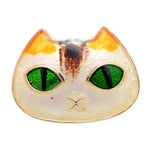 Cat Brooch <br> Green Eye Cat