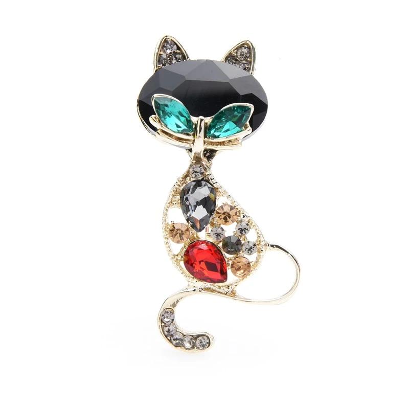 Cat Brooch <br> Crystal Cat - The Cat Paradise