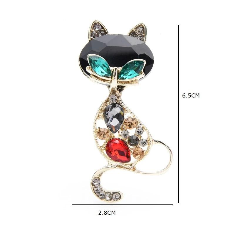 Cat Brooch <br> Crystal Cat - The Cat Paradise