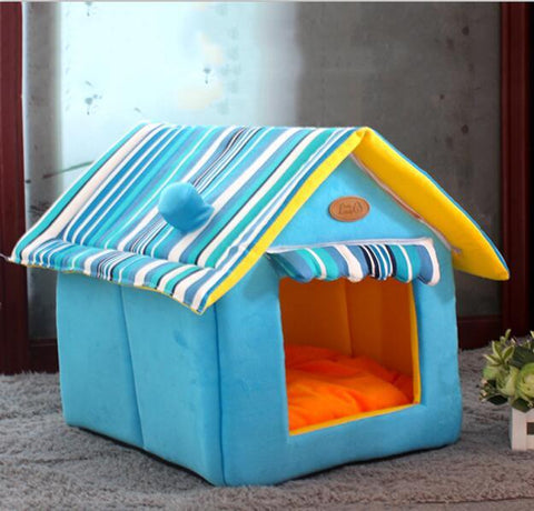 Cat Bed Cave <br/> Blue House - The Cat Paradise