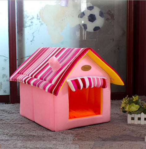 Cat Bed Cave <br/> Pink House - The Cat Paradise