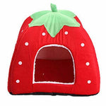 Cat Bed Cave <br/> Red Strawberry - The Cat Paradise