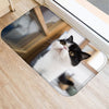 Cat  Mat <br> Black and white cat - The Cat Paradise