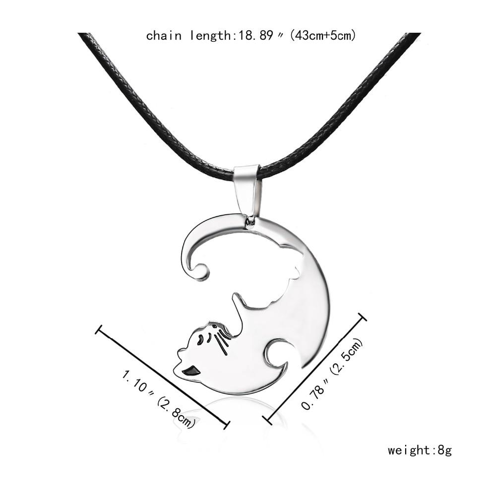 Yin Yang Cat Necklace <br> Cat Couple - The Cat Paradise