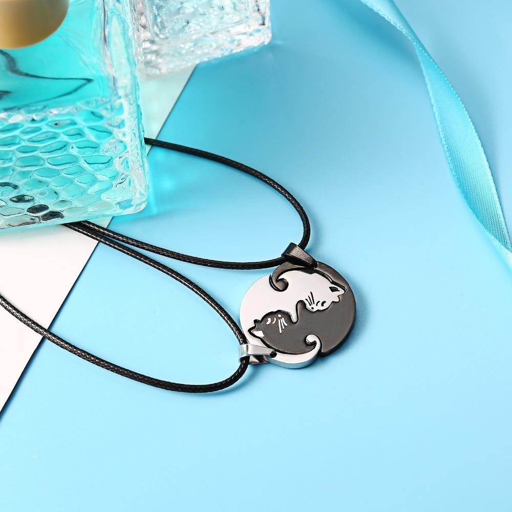 Yin Yang Cat Necklace <br> Cat Couple - The Cat Paradise