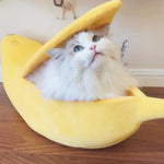 banana cat bed house - Yellow - The Cat Paradise