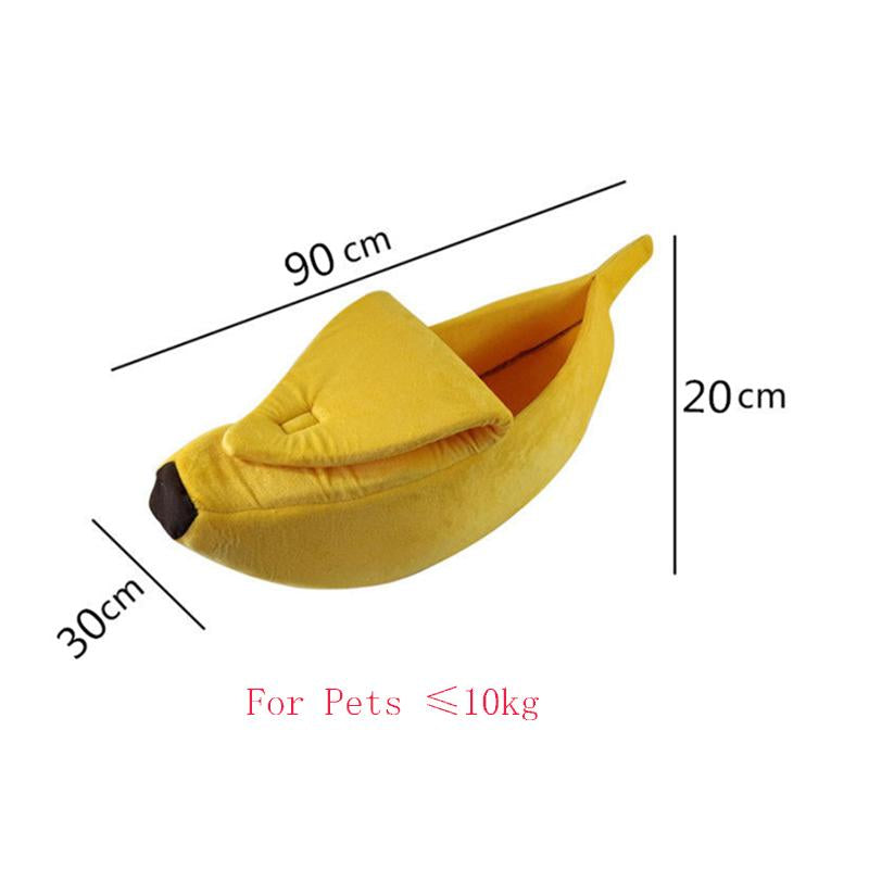 cat banana peel bed - Yellow - The Cat Paradise