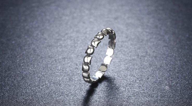 Silver Cat Ring <br/> Cat Stackable - The Cat Paradise