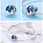 Silver Cat Charm <br> Cat Blue - The Cat Paradise