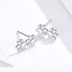 Silver Cat Earrings <br/> Cat Paw - The Cat Paradise