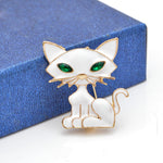 Cat Brooch <br> White Cat