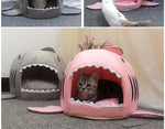 shark cat bed tiger