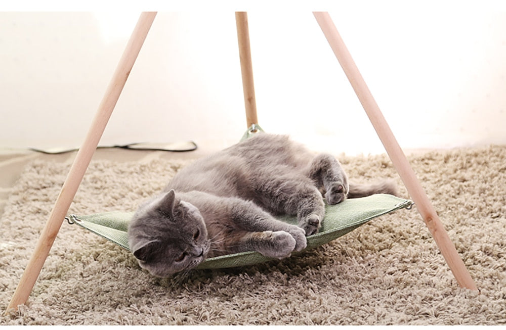 Hammock Cat Bed <br/> Simple Tripod Hammock - The Cat Paradise