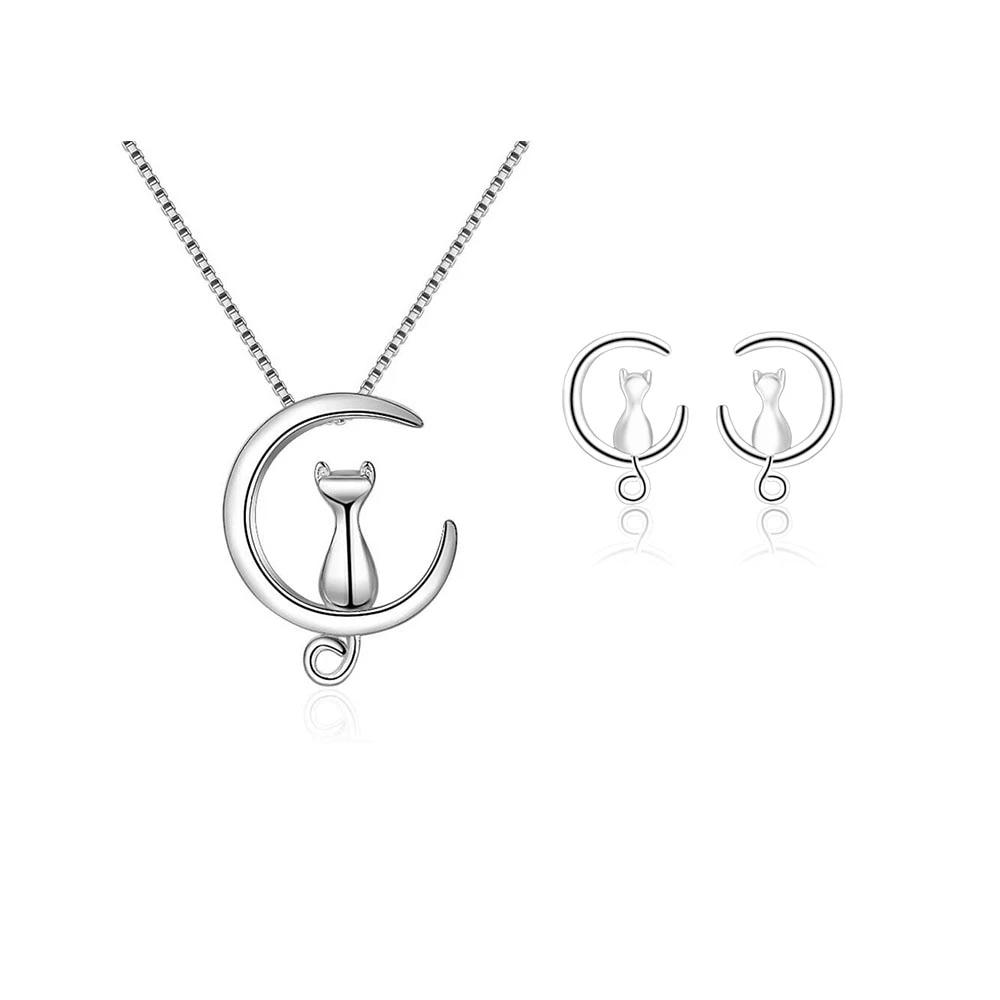 Cat Jewelry Set <br> Cat on the moon - The Cat Paradise