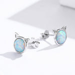 Silver Cat Earrings <br/> Cute Cat Ears - The Cat Paradise