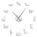 Cat Clock <br>  Silhouette Cats - The Cat Paradise