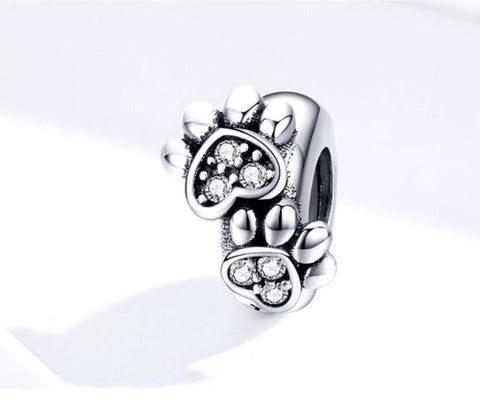 Silver Cat Charm <br/> Cat Paw - The Cat Paradise