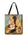 Cat Tote Bag <br> Two-color cat - The Cat Paradise