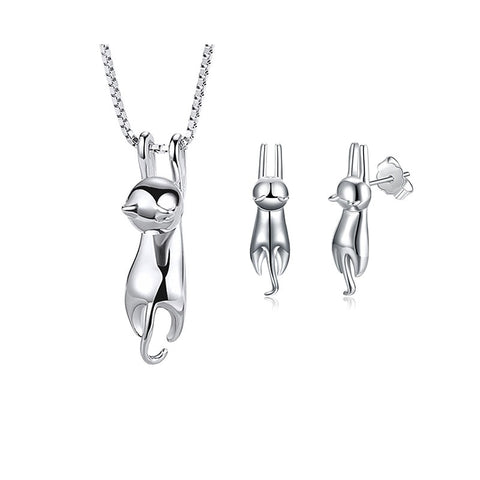 Cat Jewelry Set <br> Hanging cat - The Cat Paradise