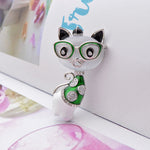 Cat Brooch <br> Opal Nerd Cat