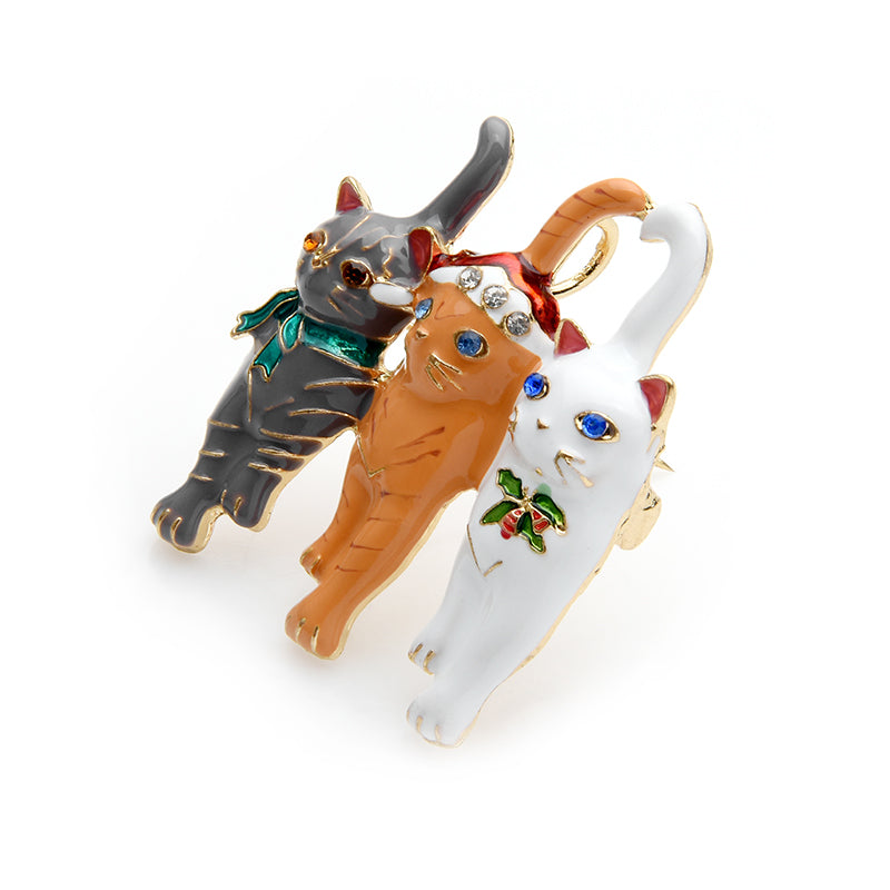 Cat Brooch <br> Christmas Cats - The Cat Paradise