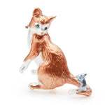 Cat Brooch <br> Cat and a mouse - The Cat Paradise