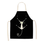 Cat Apron <br> White cat scratching a wall - The Cat Paradise