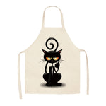 Cat Apron <br> Cartoon Black Cat - The Cat Paradise