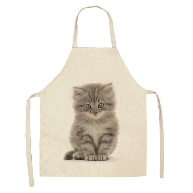 Cat Apron <br> Grey kitten - The Cat Paradise