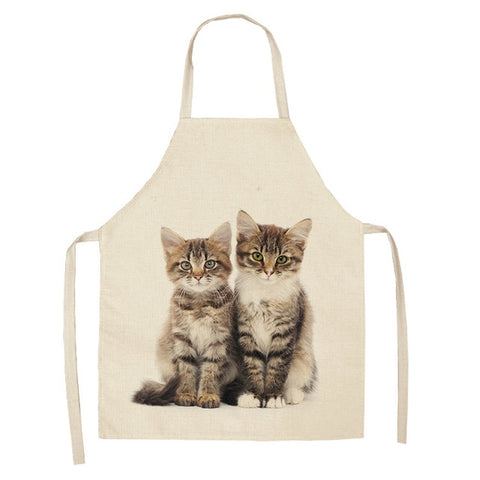 Cat Apron <br> 2 Kittens watching - The Cat Paradise