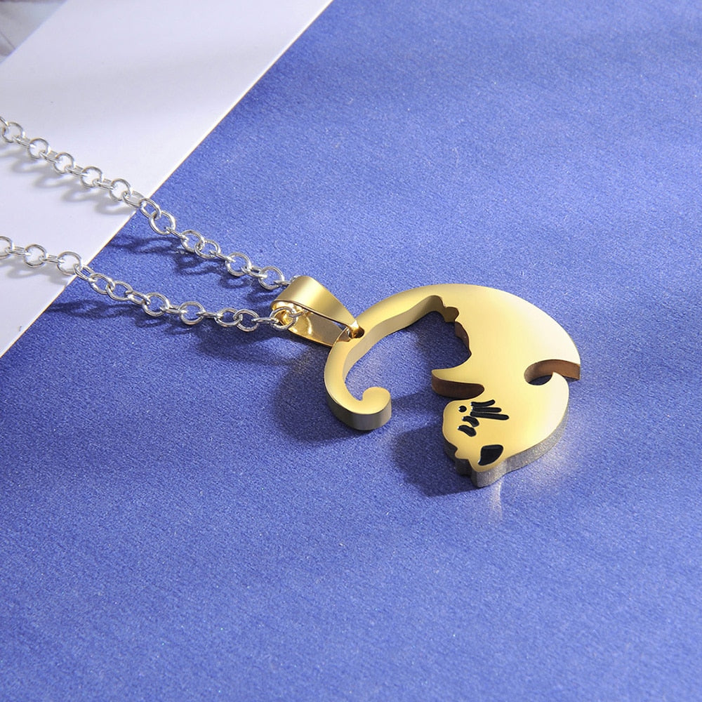 Yin Yang Cat Necklace <br> Cat Couple - The Cat Paradise