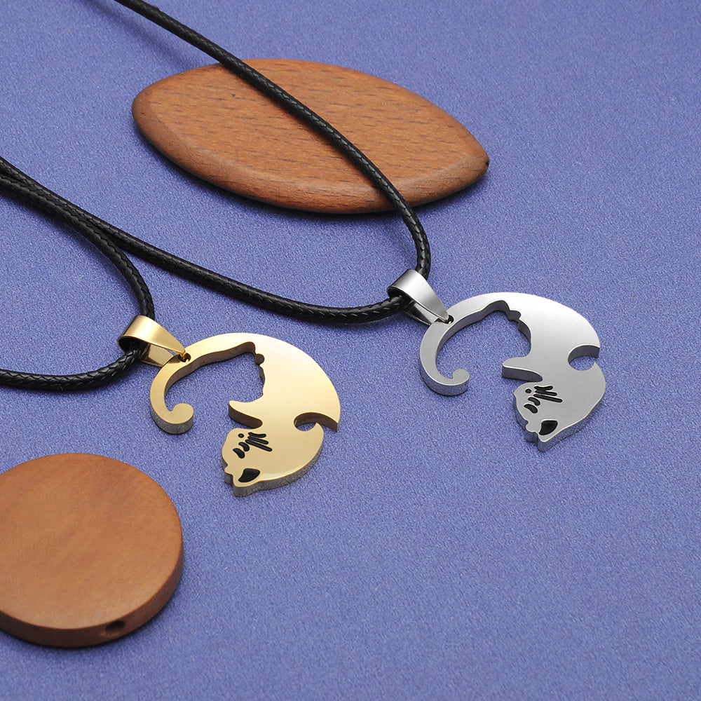 Yin Yang Cat Necklace <br> Cat Couple - The Cat Paradise