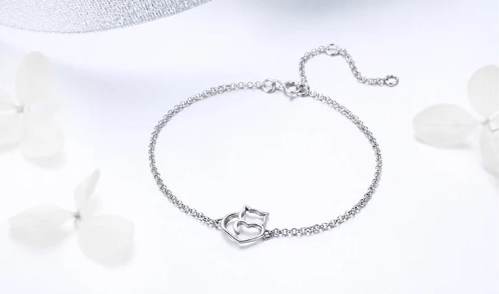 Silver Cat Bracelet <br/> Lovely Cat - The Cat Paradise