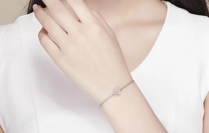 Silver Cat Bracelet <br/> Lovely Cat - The Cat Paradise