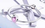 Silver Cat Charm <br> Sleeping Cat - The Cat Paradise