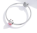 Silver Cat Charm <br> Fortune Cat - The Cat Paradise