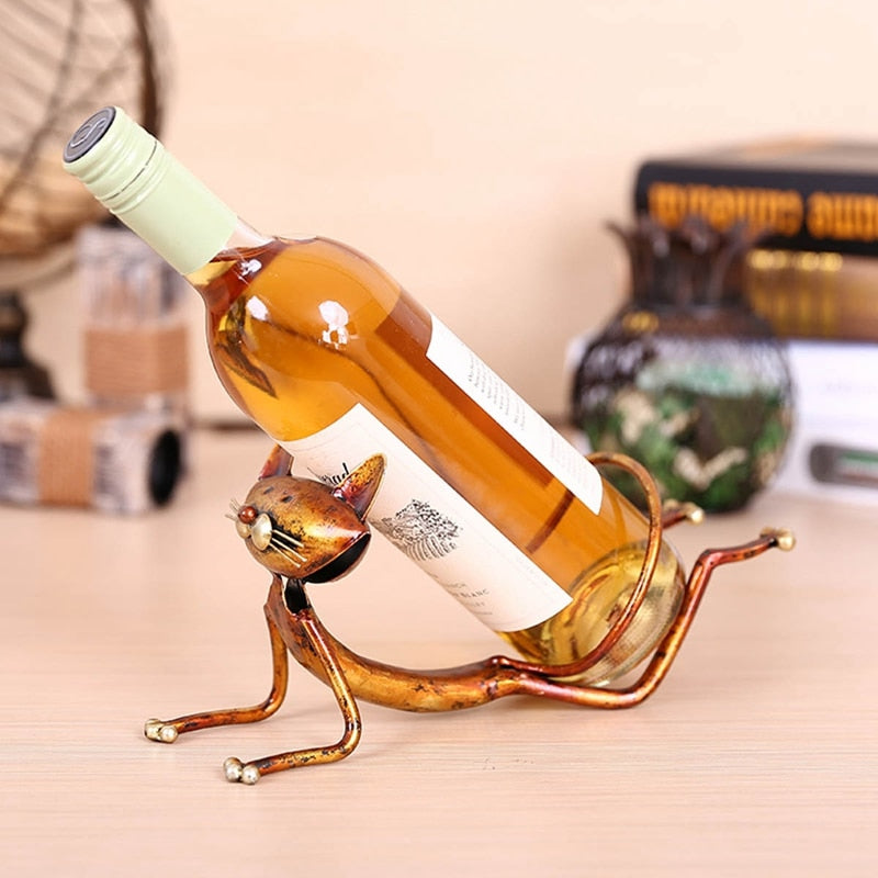 Cat Wine Bottle Holder <br> Yoga Cat - The Cat Paradise