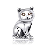 Silver Cat Charm <br/> Cute Kitten - The Cat Paradise