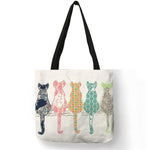 Cat Tote Bag <br> Multi-coloured cats - The Cat Paradise