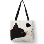 Cat Tote Bag <br> Cat with a butterfly - The Cat Paradise