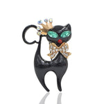 Cat Brooch - Royal Black Cat - The Cat Paradise