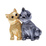 Cat Brooch <br> Friendly cats