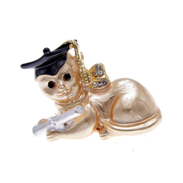 Cat Brooch <br> Student Cat Graduate