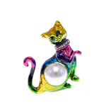 Cat Brooch - Colorful Cat