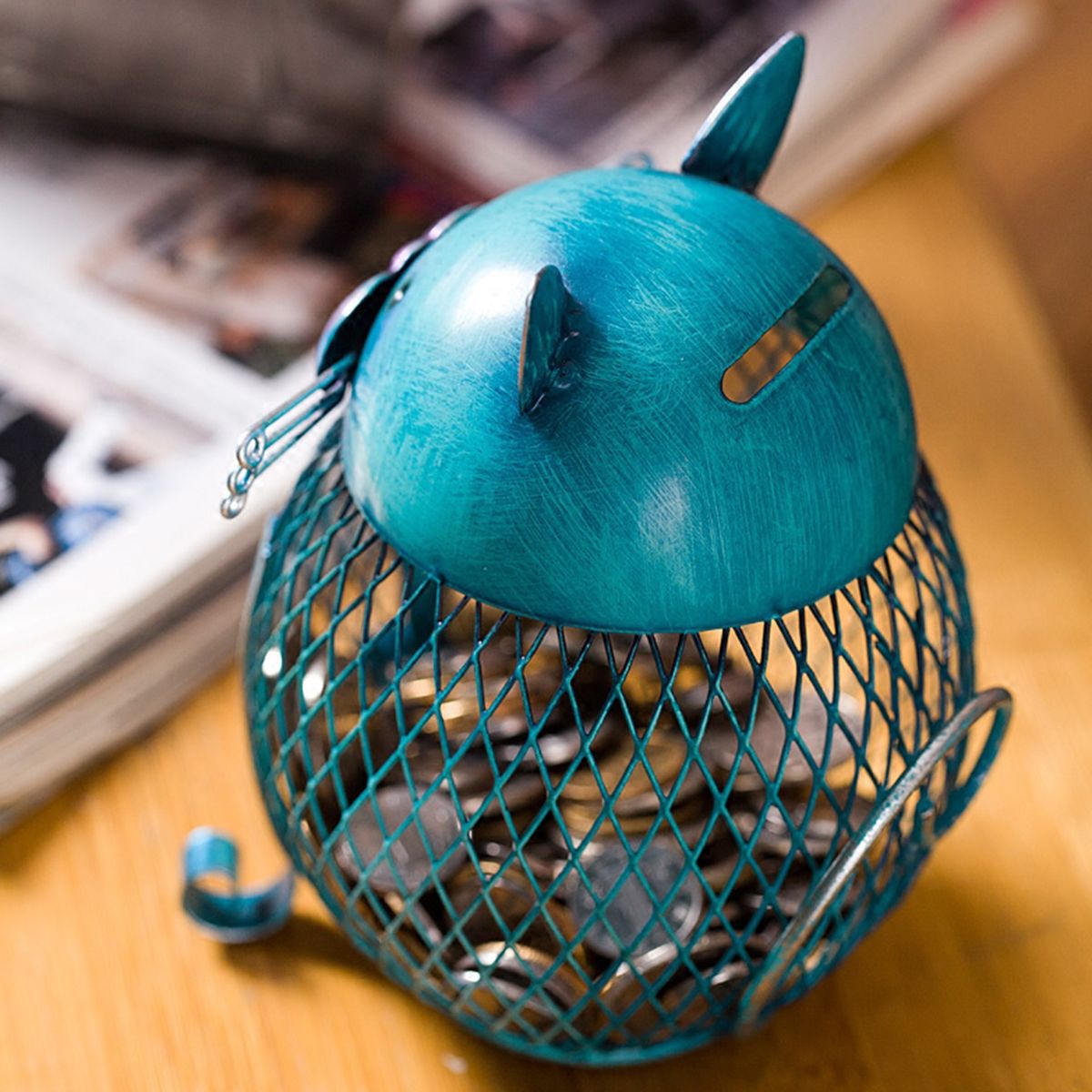 Cat Piggy Bank <br> Blue cat - The Cat Paradise