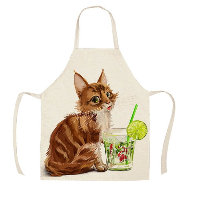 Cat Apron <br> Cat with cocktail - The Cat Paradise