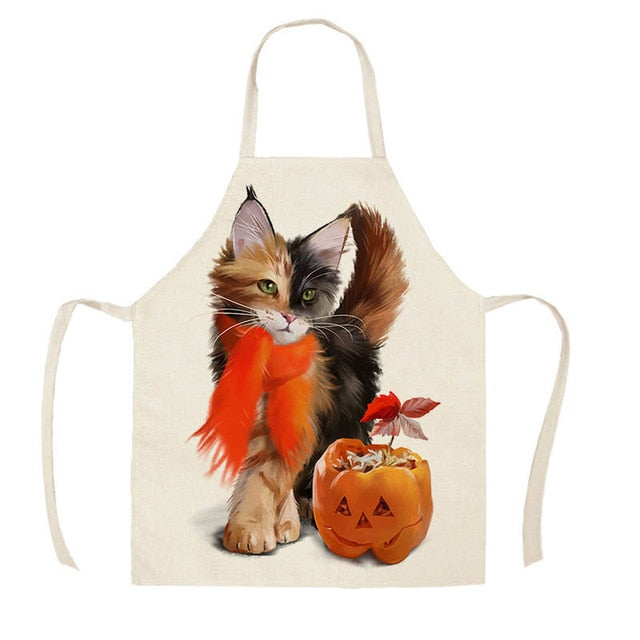 Cat Apron <br> Hallowen - The Cat Paradise