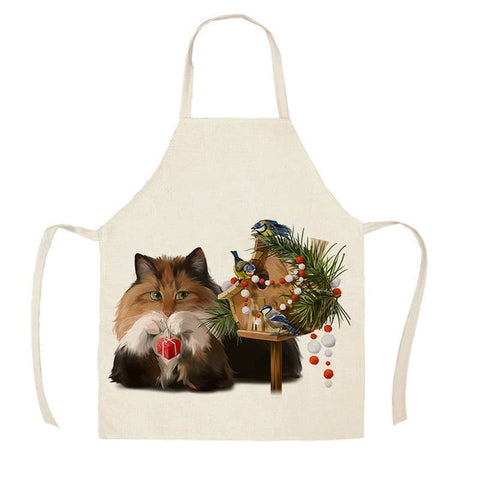 Cat Apron <br> Christmas Cat - The Cat Paradise